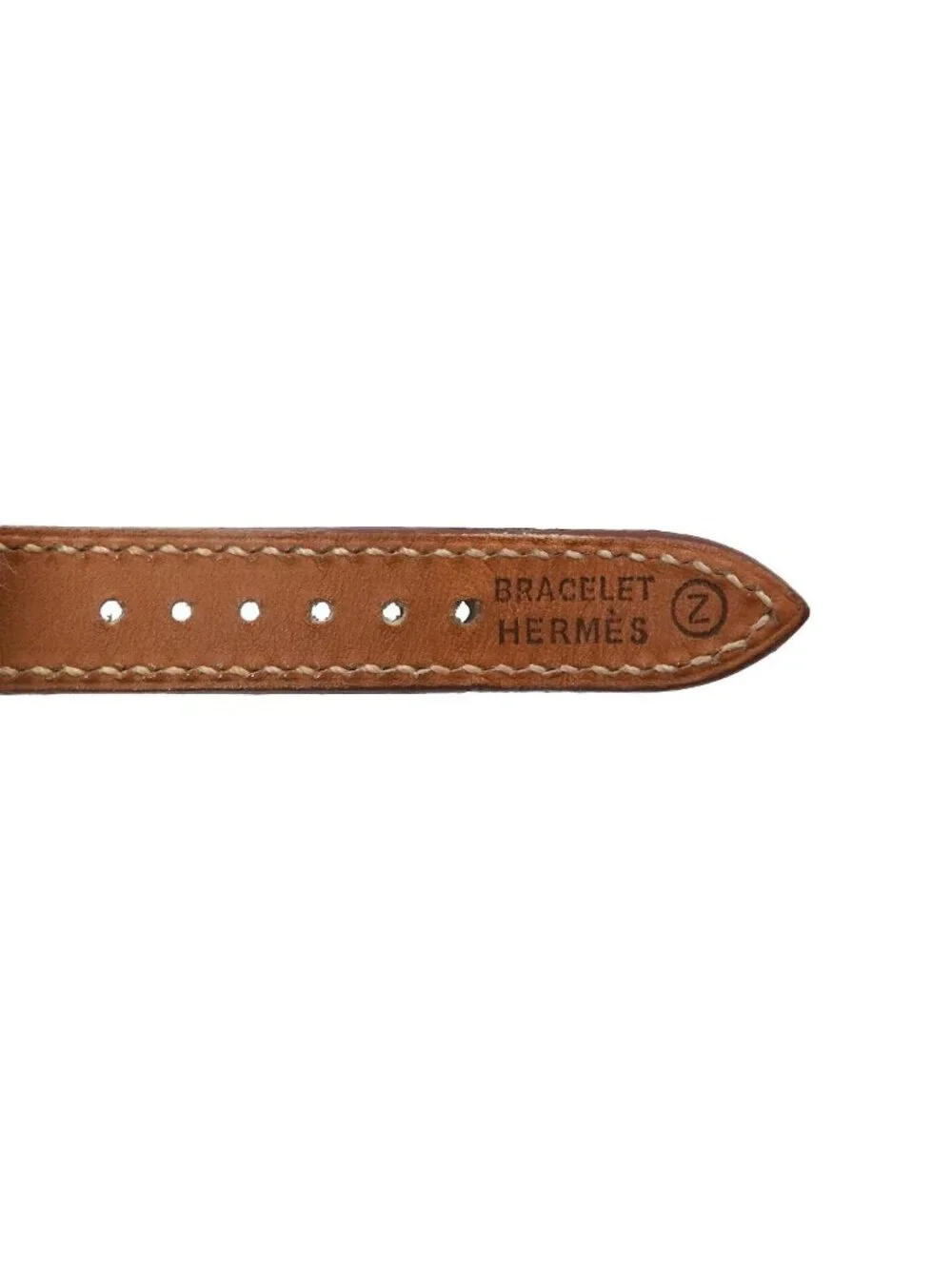 Hermes Kelly Watch Vintage Gold Brown Quartz Cadena